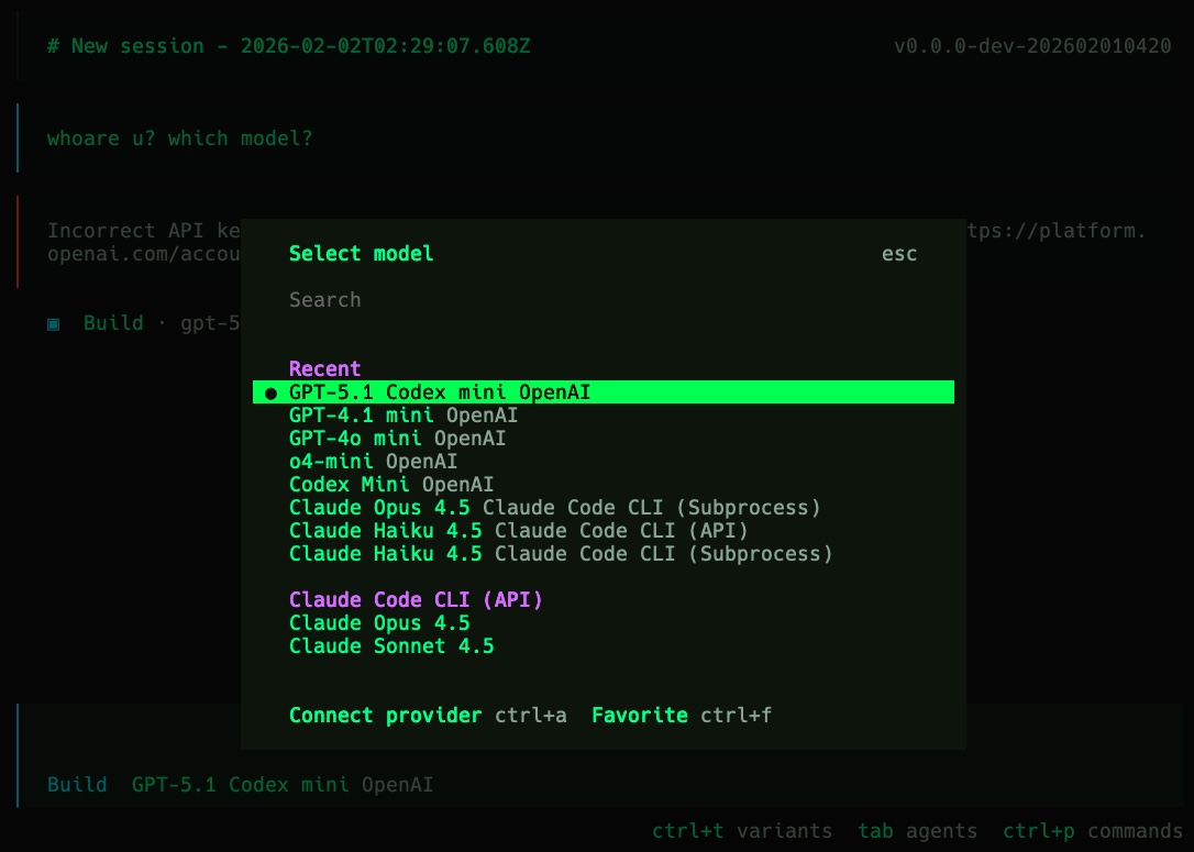 Cyberstrike model selection dialog